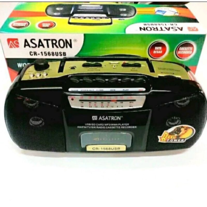Tape Mini Compo Asatron USB Kaset Pita Radio Original