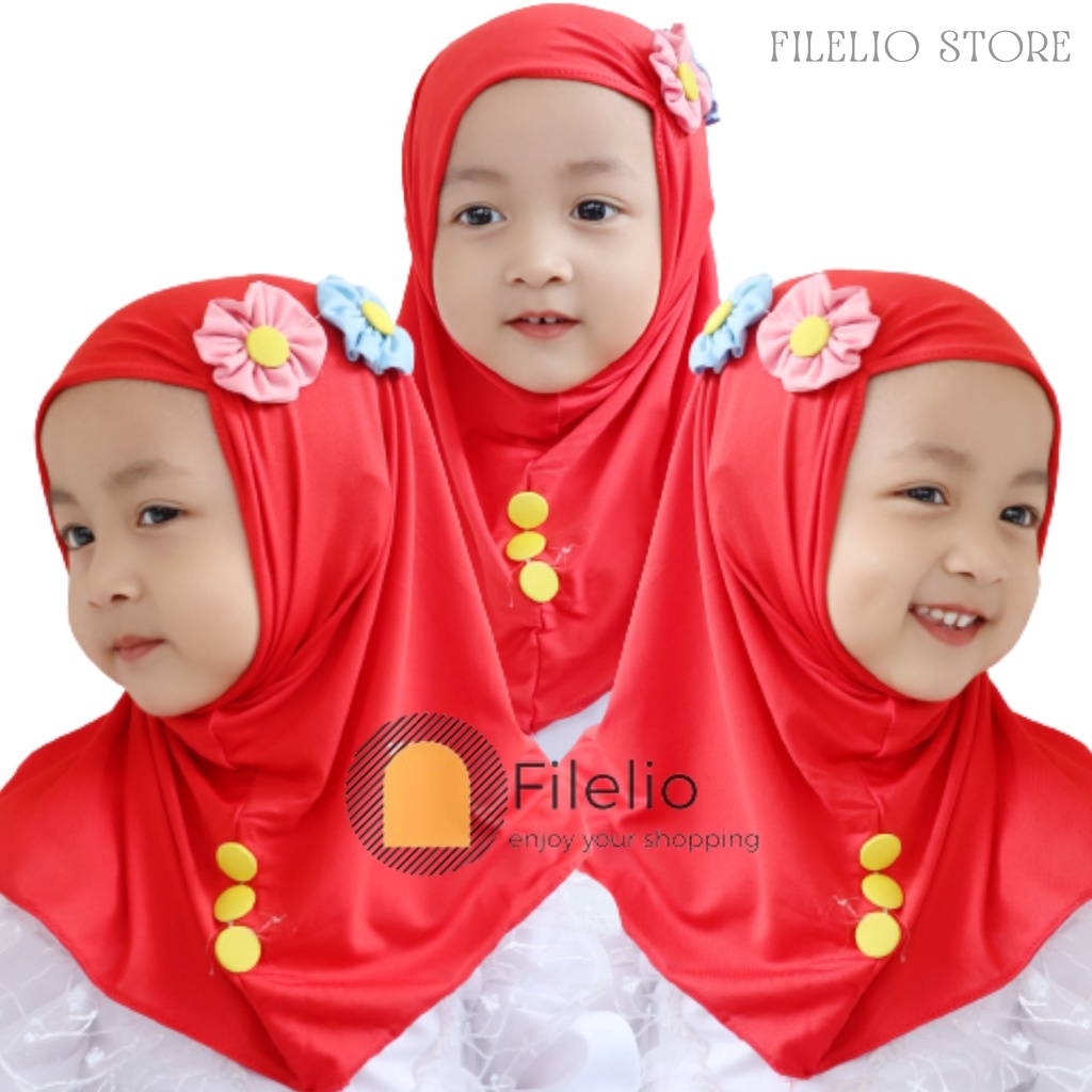 TERMURAH Hijab Anak Lucu Murah Fariza Kerudung Anak Perempuan Umur 0-3 Tahun Jilbab Jersey