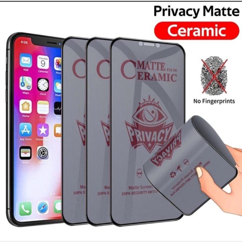 OPPO REALME C11 REALME C11(2021) REALME C12 ANTI GORES PRIVACY CERAMIC MATTE SPY PELINDUNG LAYAR HP 