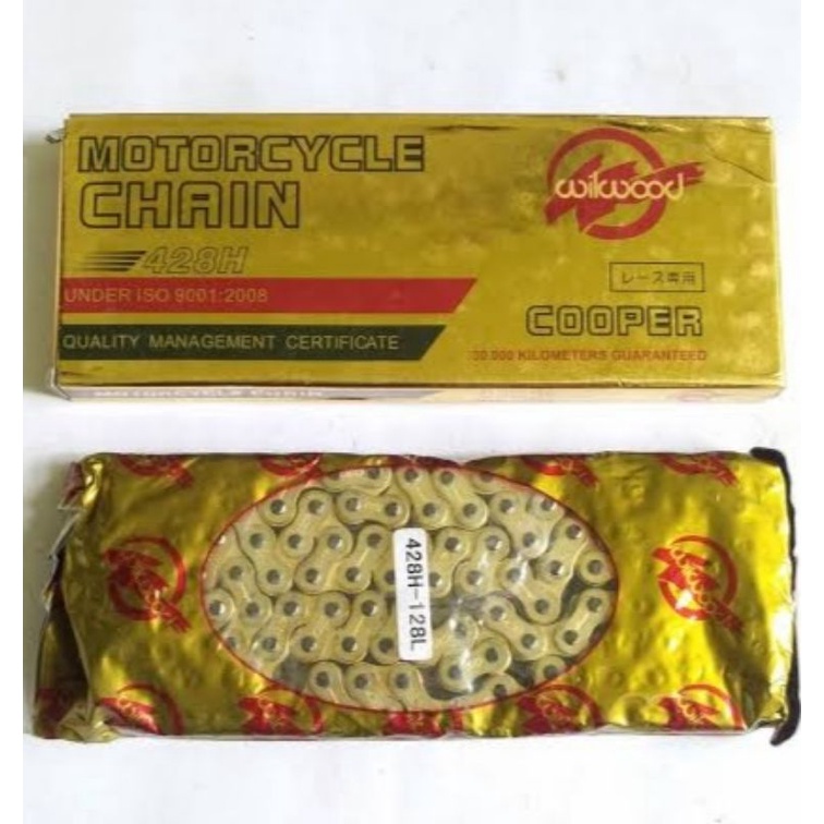 Rantai wilwood gold ketebalan 428H-128L