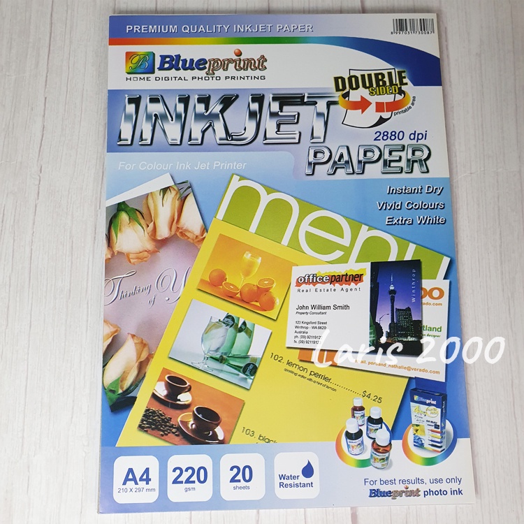 

Kertas Inkjet Double Side Blueprint 220