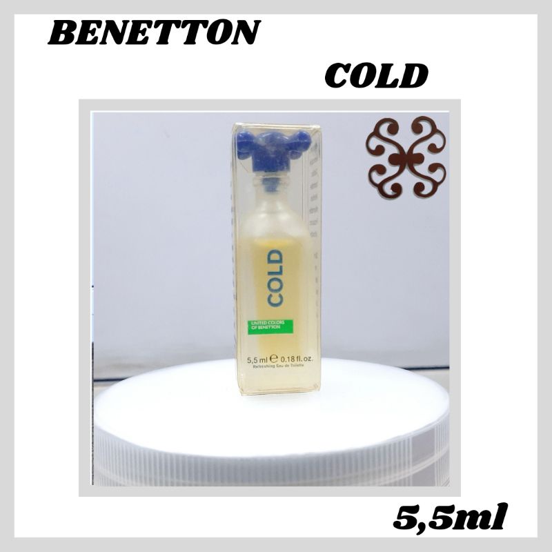 Parfum miniatur benetton cold 5,5ml original 100%.