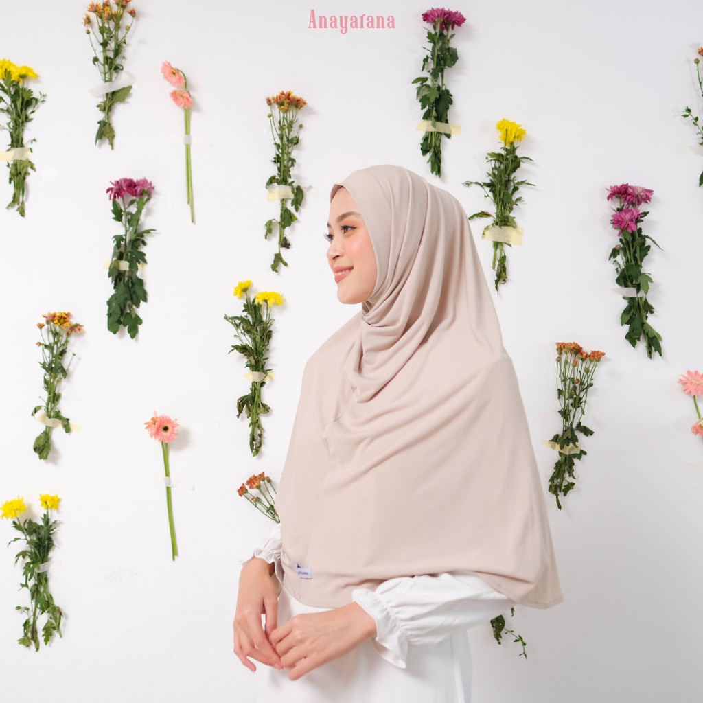 Hawa - Bergo Korean Jersey Premium Hijab Instan Kerudung Instant Jilbab Daily