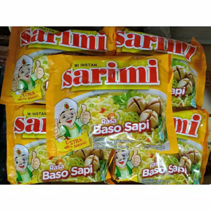 

Mi Instan Rasa Baso Sapi Mie Kuah Sarimi Kemasan Kuning