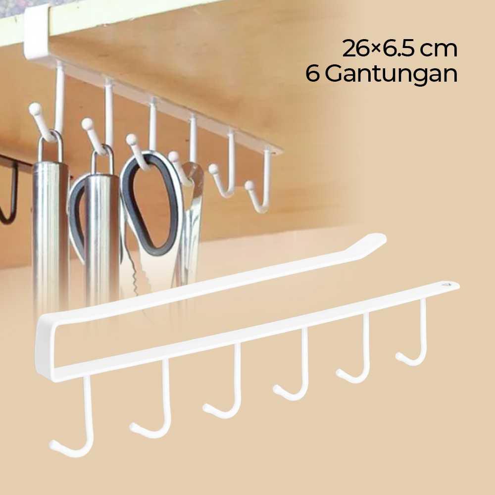 ZANLUTONG Rak Gantung Peralatan Dapur 6 Hook - 2137