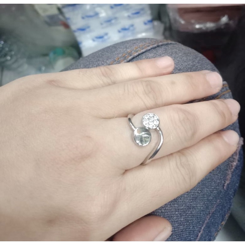 Cincin lapis emas cincin permata cincin replika berlian cincin diamond