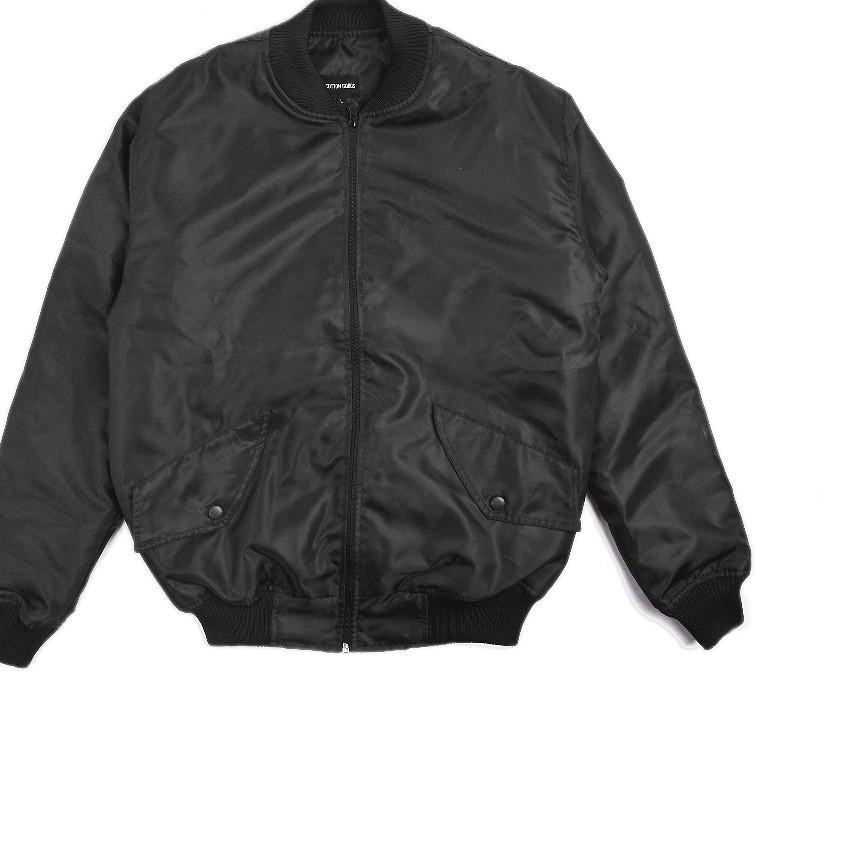 ♛Terbagus♛ Cotton Goods Jaket Kirkland Black Bomber Jacket .!
