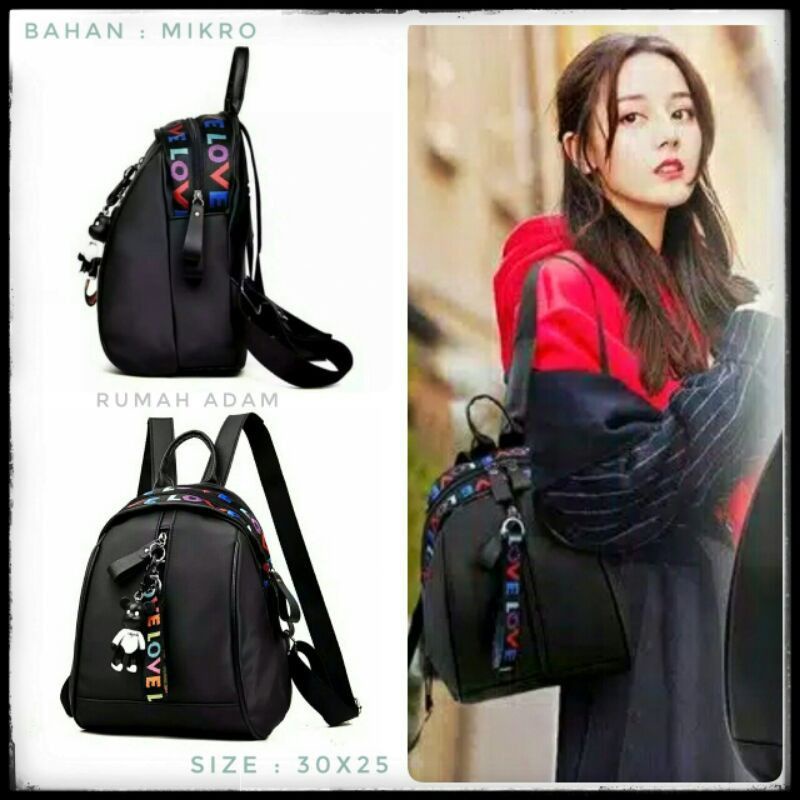 ✨NAGIHI✨ TAS LOVE LOVE - Backpack Micro Tas Ransel Fashion/ TAS KOREA