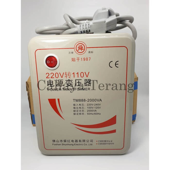 

Termurah Trafo Stepdown 2000 W 105-127V