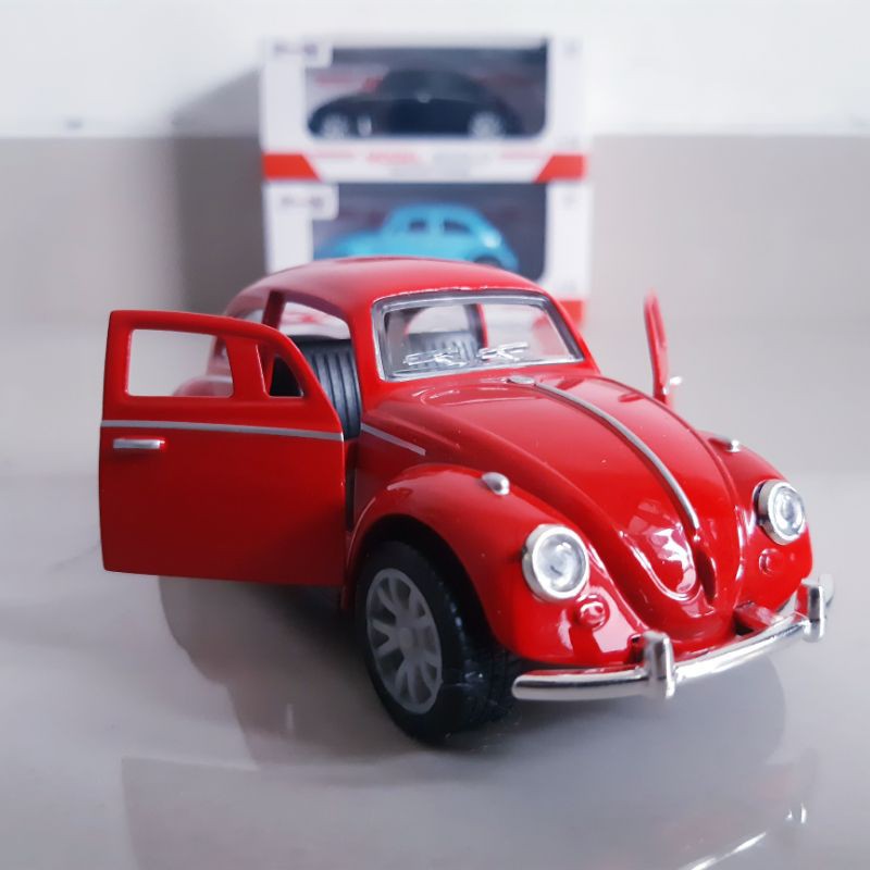 Diecast Mobil VW Beetle Alloy - Mainan Miniatur Sedan Kodok Car Anak