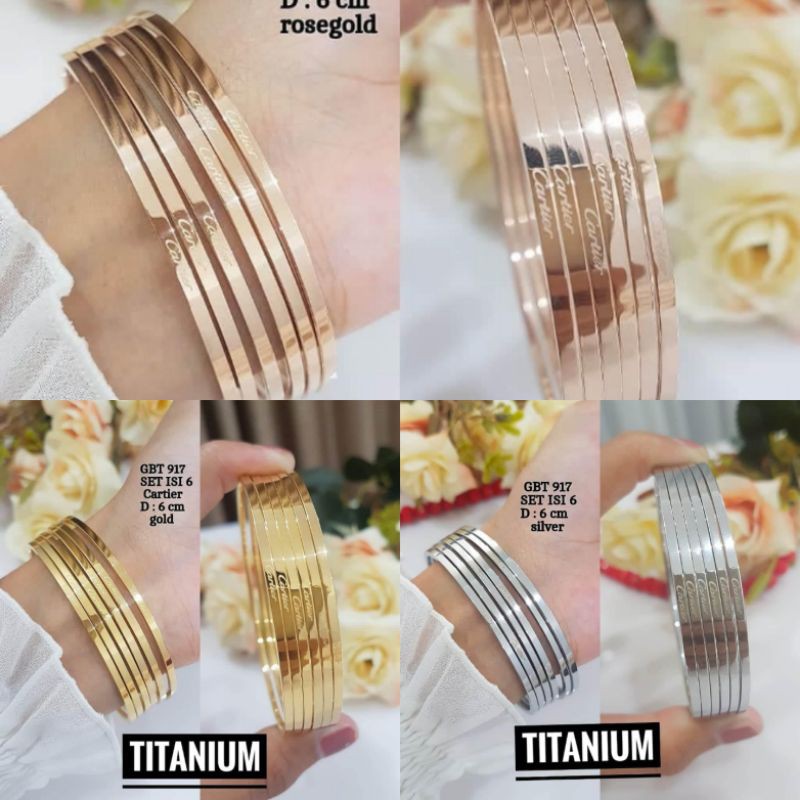 GELANG KERONCONG TITANIUM GELANG KERONCONG WANITA BLINK