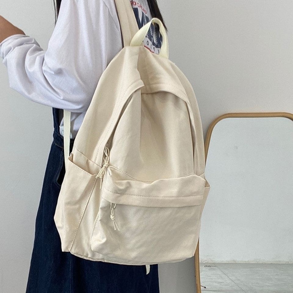 tas ransel sekolah wanita korea tas ransel jepang tas skolah sling bag kanken original kucing calico Sera siswi kampus tas sekolah kanvas antik siswa smp gaya sederhana warna solid tas ransel bernilai tinggi kapasitas besar