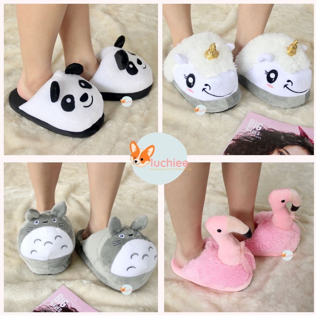  SANDAL  SENDAL KAMAR RUMAH  KOREA KARAKTER BONEKA UNICORN  