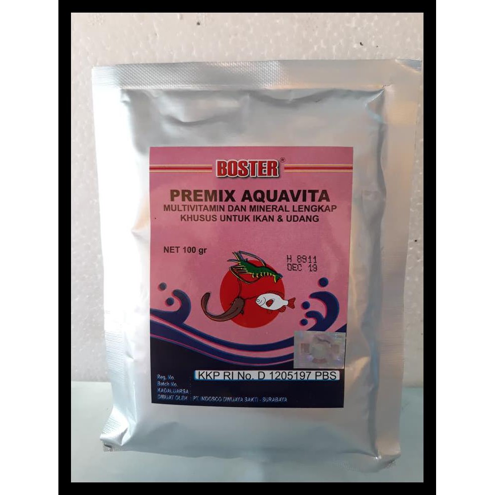 

BOSTER PREMIX AQUAVITA UK. 100GR KODE 1245