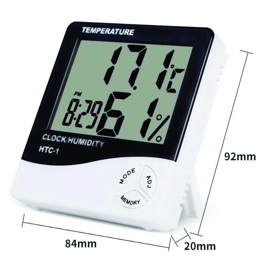 Hygrometer Termometer Ruangan Digital Jam Thermometer Indoor Outdoor