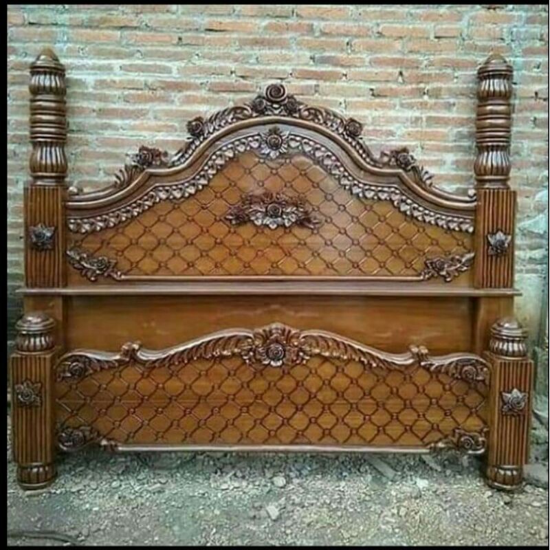 depan ukir mawar.dipan ukir jepara kayu jati