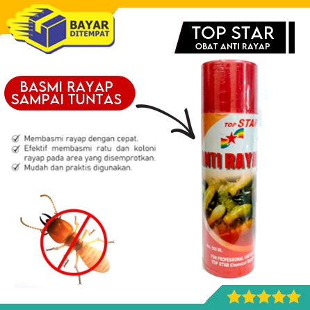 Jual Obat Anti Racun Rayap Top Star Spray Semprot Ml Basmi Tuntas Shopee Indonesia