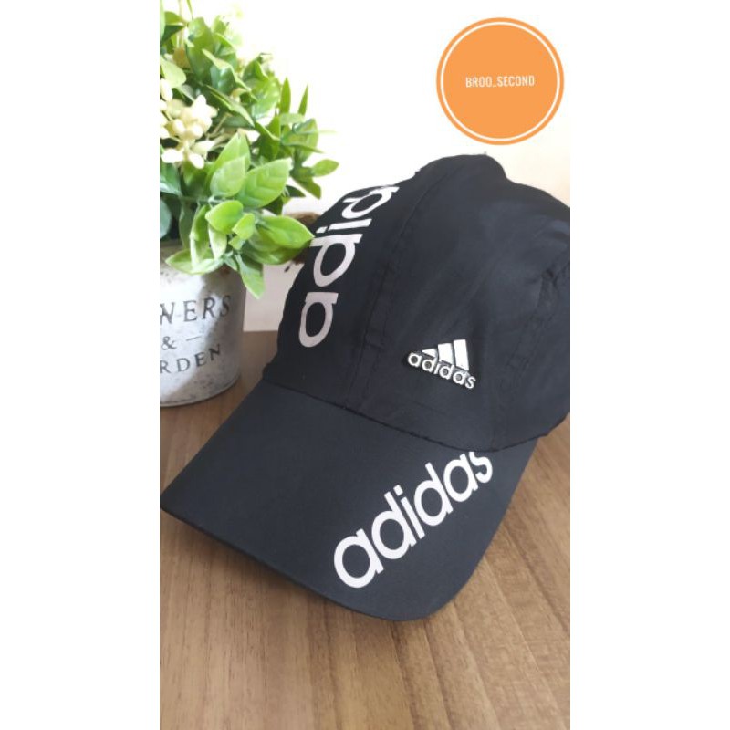 adidas topi outdoor running second 100% original bekas rasa baru