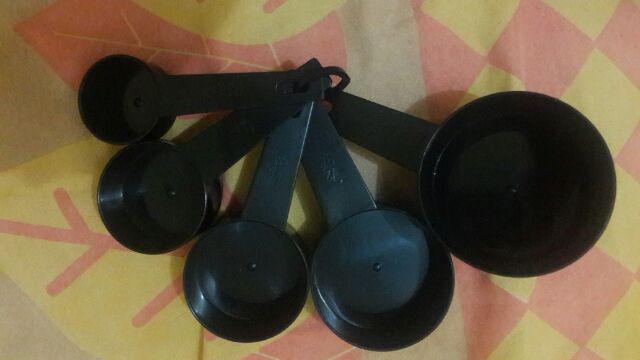 Sendok Takar Hitam, Sendok Takar, Sendok Ukur, Sendok Bumbu Dapur, Sendok Takar Isi 10 Psc