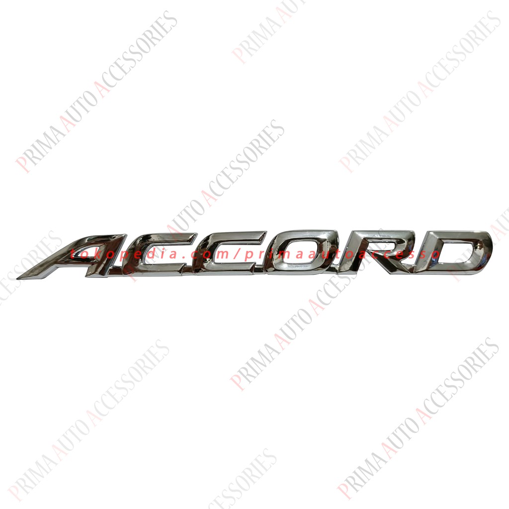 Emblem Mobil Honda Tulisan ACCORD Bagasi Chrome 16,9 CM