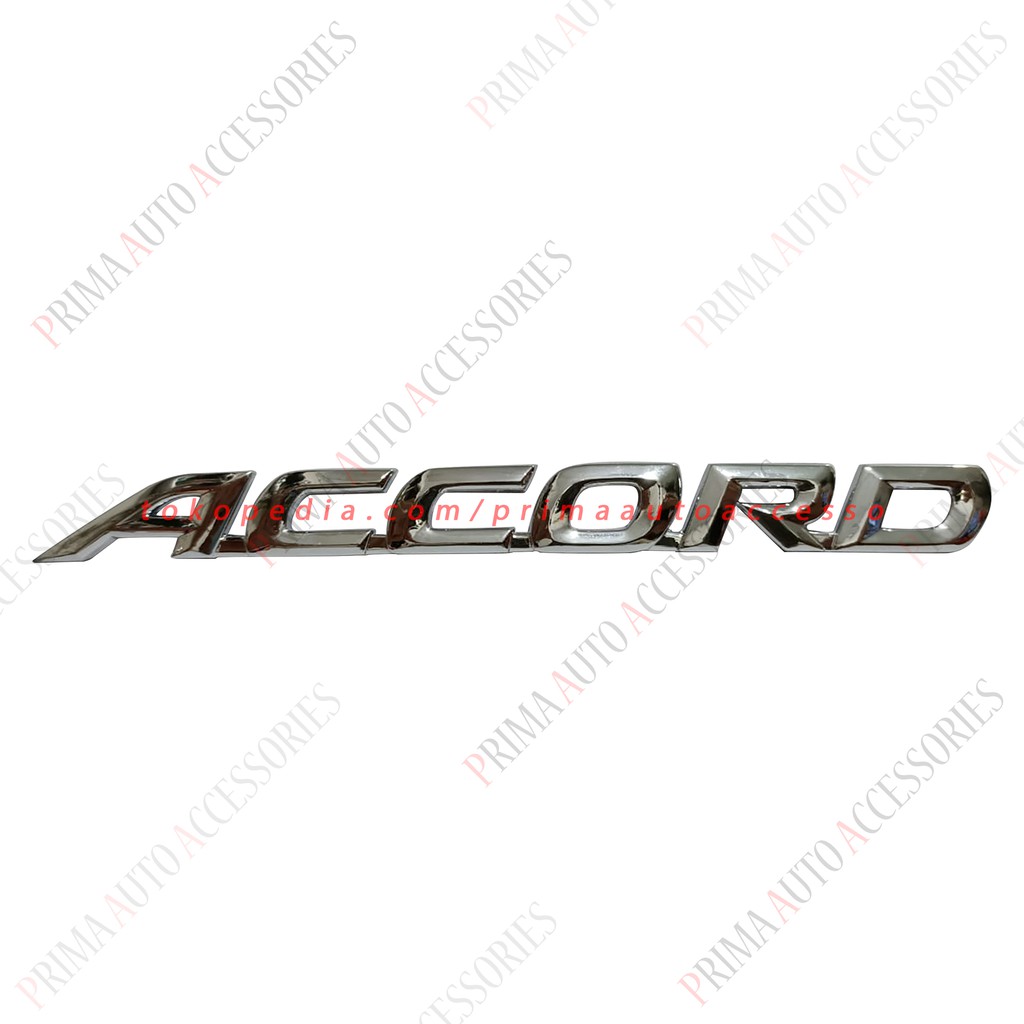 Emblem Mobil Honda Tulisan ACCORD Bagasi Chrome 16,9 CM