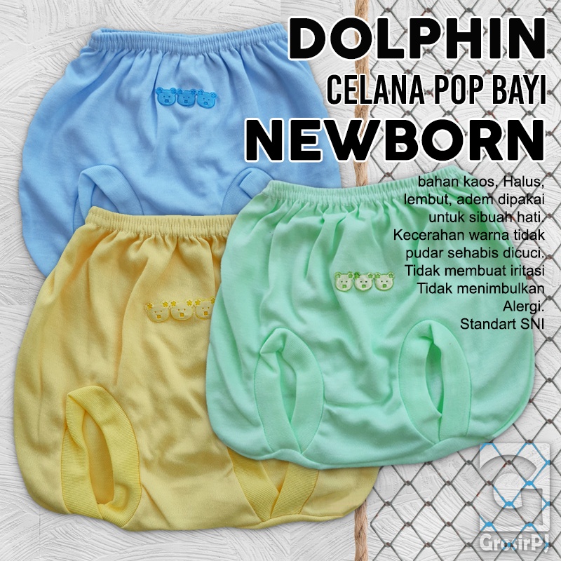 DOLPHIN TISUKA - 6 Pcs Celana POP Bayi celana petak bayi - celana Baby - celana baby newborn - celan