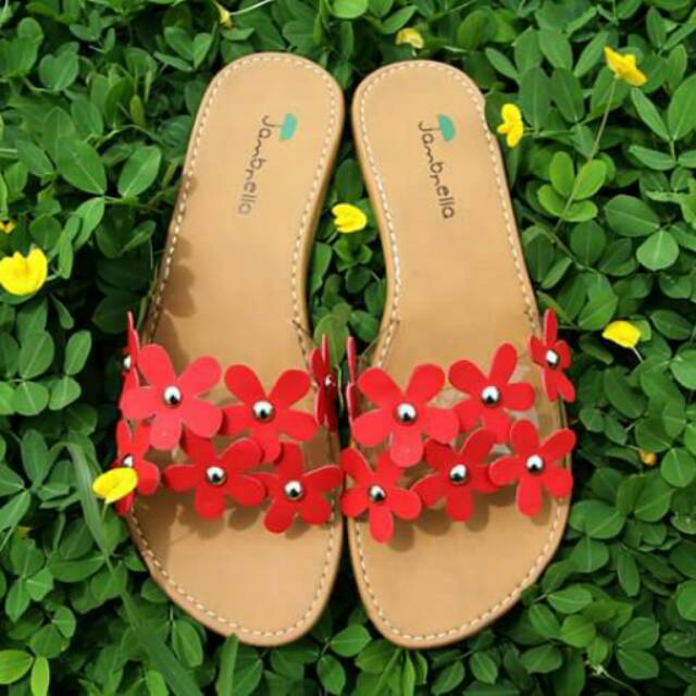 Sendal slop bunga ori jambrella