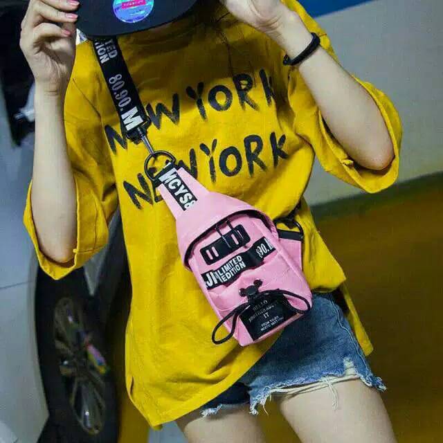 Waist bag jimin korea tas selempang pria wanita