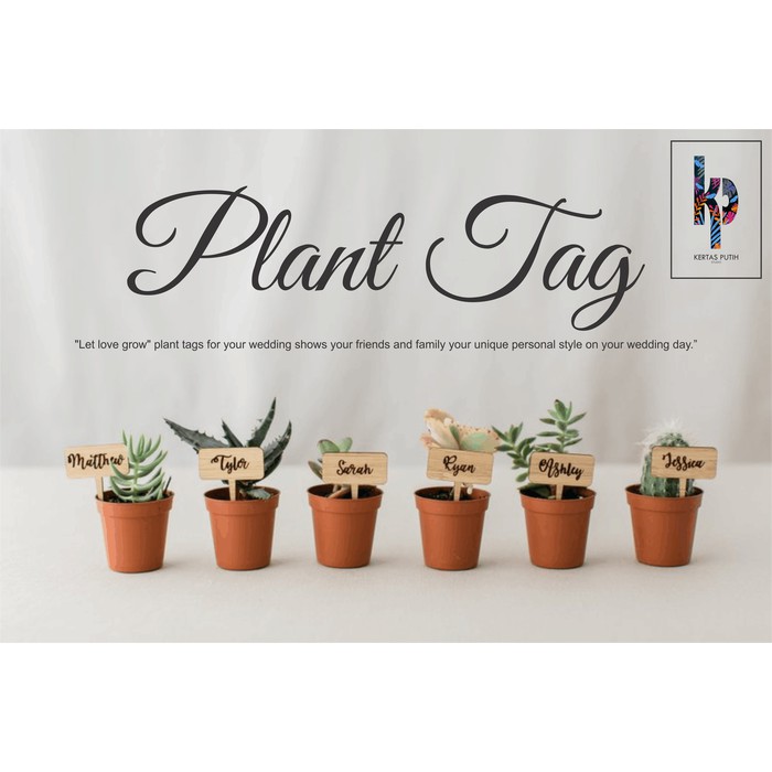 

Dekorasi Label Tanaman / Plant Label / Tag, Model T