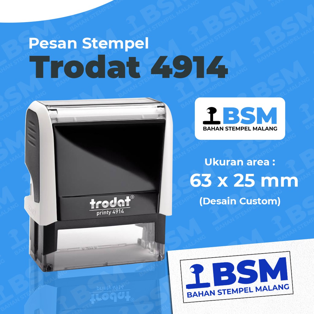 

Pesan Stempel Warna Trodat 4914 - Ukuran 64 x 25 mm