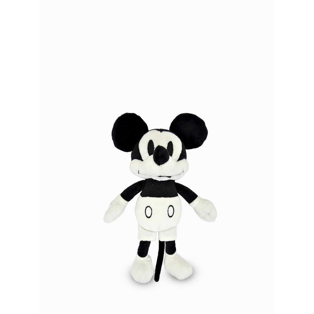 black and white mickey plush