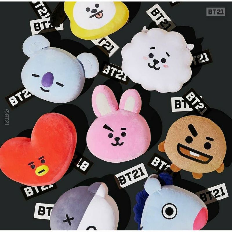 boneka bantal BTS BTS21 "imut &lembut"