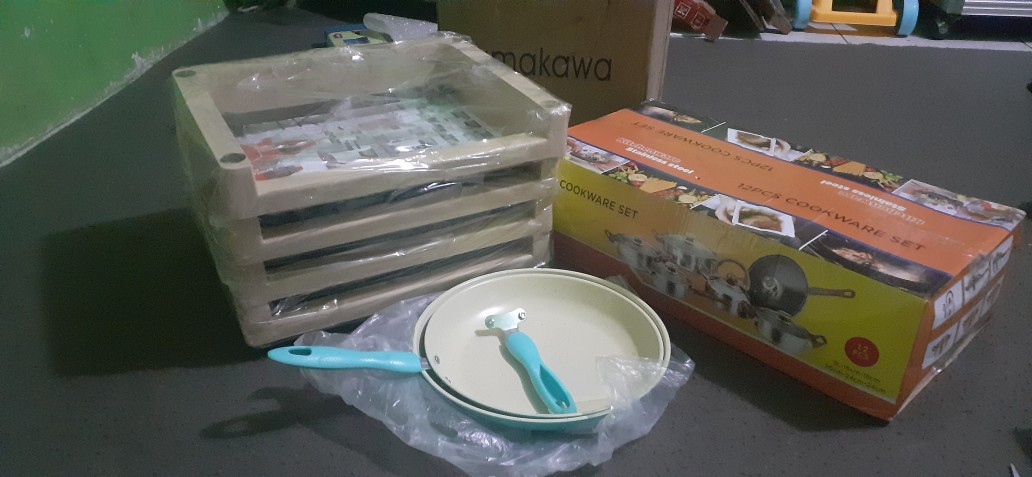 Panci Set 12 Pc / Cookware 12pc Gagang Kayu