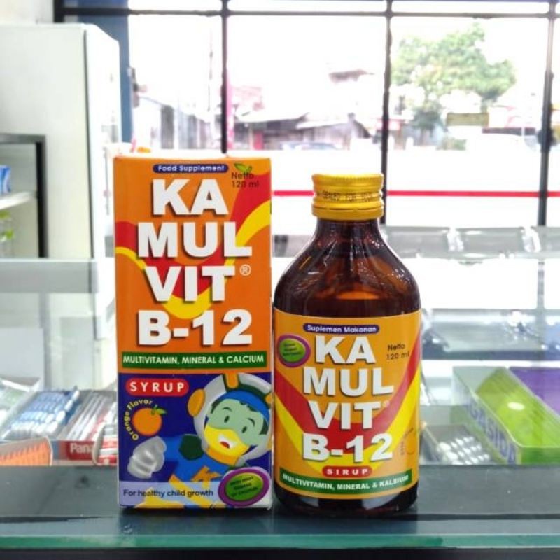 Kamulvit B-12 Multivitamin,Mineral &amp; Calcium 120ml ORIGINAL-BPOM