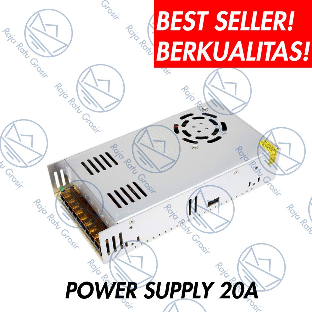 Power Supply 20A / 12V Adaptor CCTV CENTRAL + KIPAS