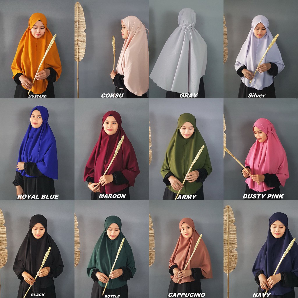 Hijab Jilbab Bergo Big Size XL-4