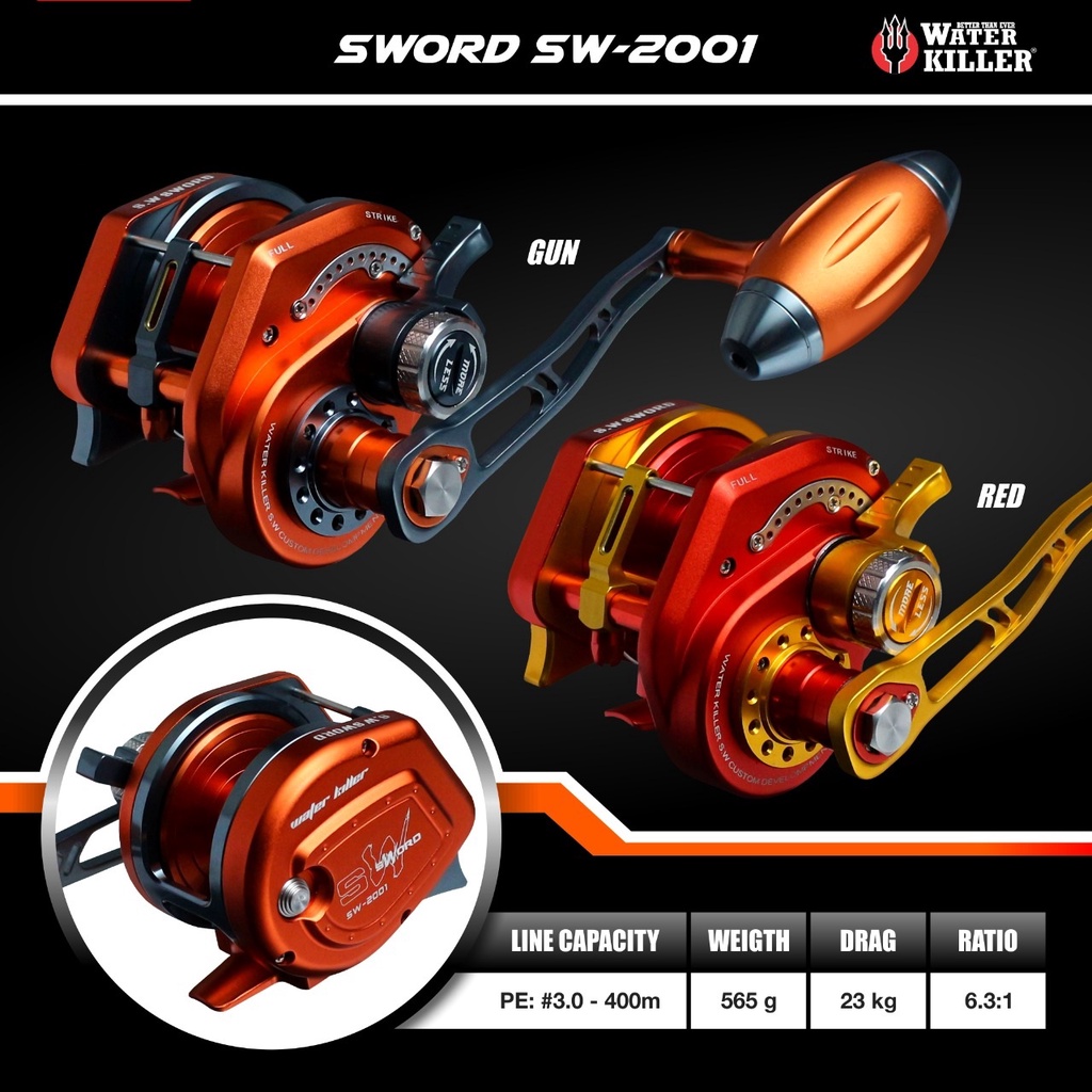 Reel Overhead | Reel OH | Reel Jigging - Water Killer Sword SW-2001