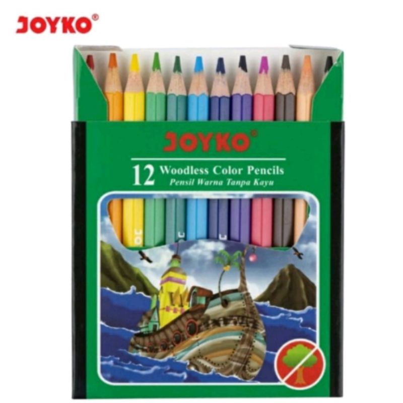 

Pensil Warna Joyko, 12 Warna Ukuran Kecil