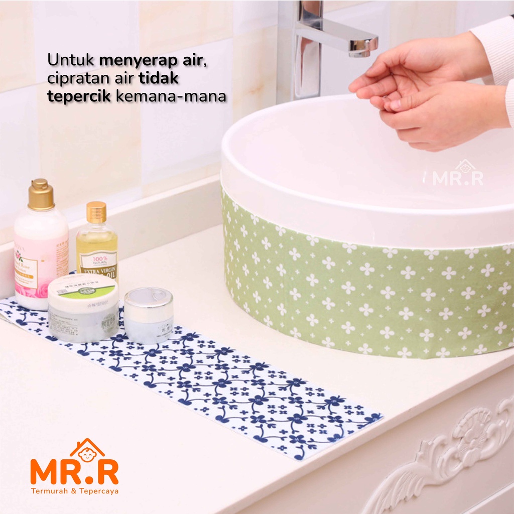 Stiker Anti Air Stiker Kain Penyerap Air Tempelan Dapur Wastafel Kloset Closet Basin Kitchen Sink