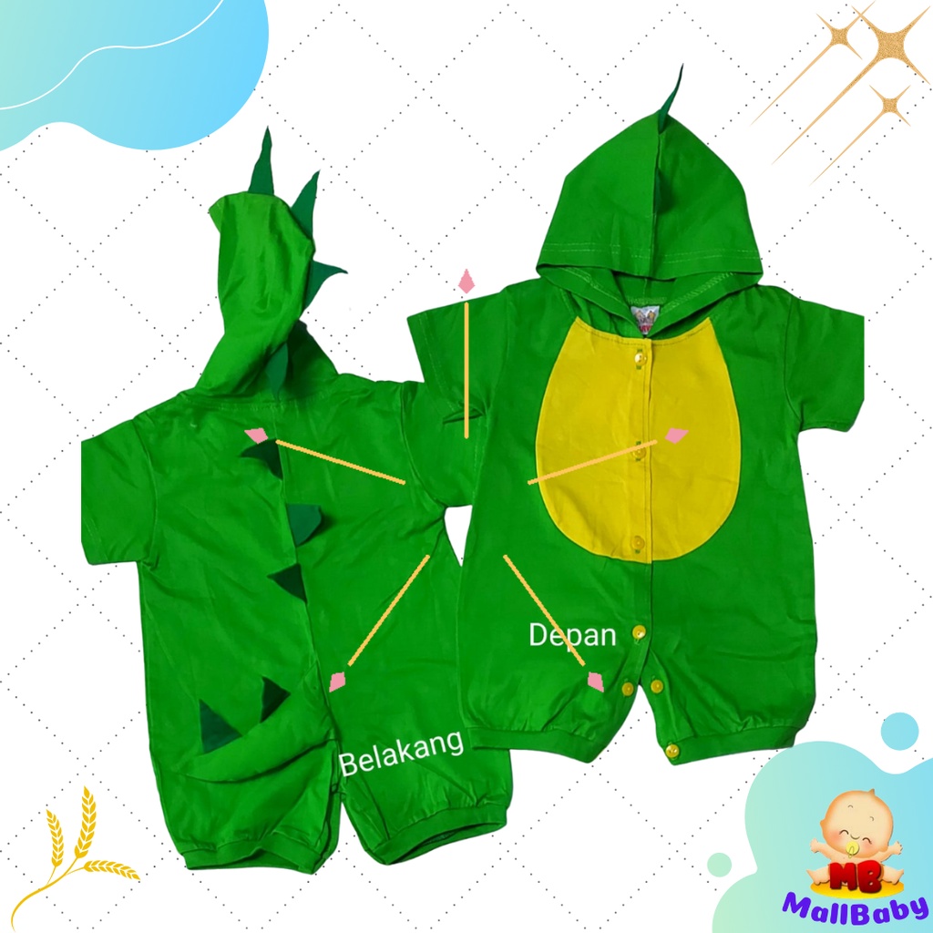 Jumper Bayi Laki Laki Perempuan Baru Lahir Newborn 0 6 Bulan Karakter Hewan BInatang Lucu Dino Macan Ayam Kumbang