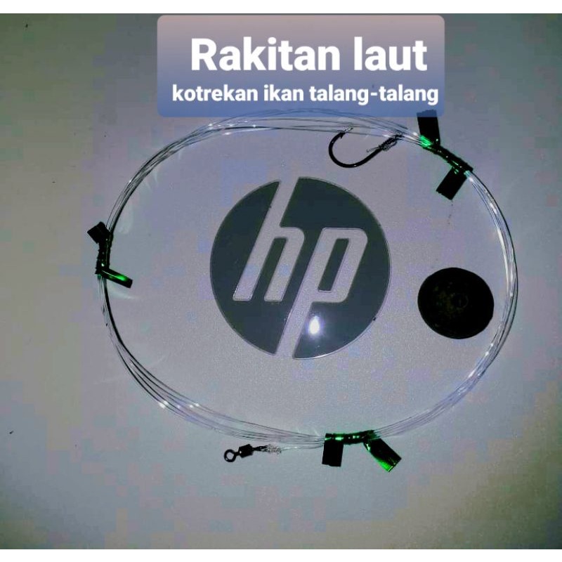 Rakitan pancing dasaran laut kotrekan ikan talang talang