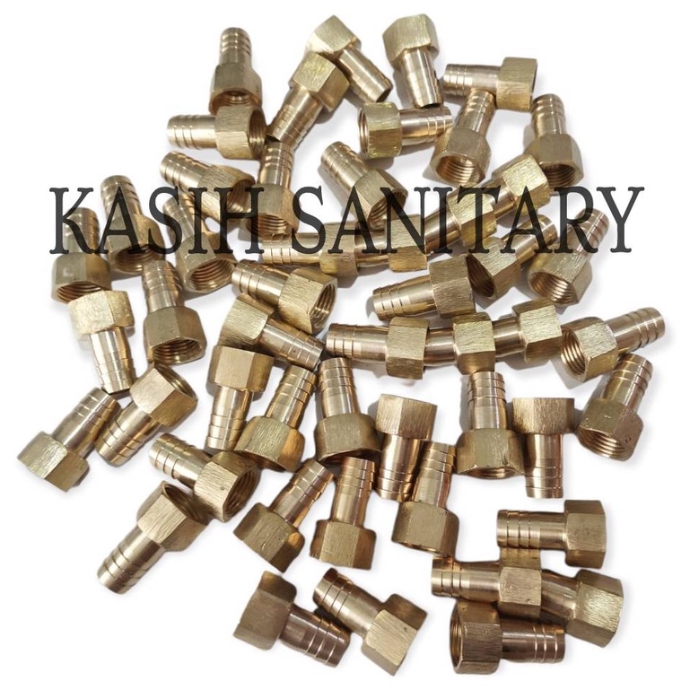 Sambungan selang drat dalam kuningan 1/2 inch