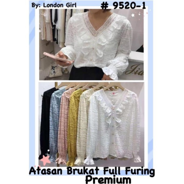 Atasan Brokat Premium Import 9520