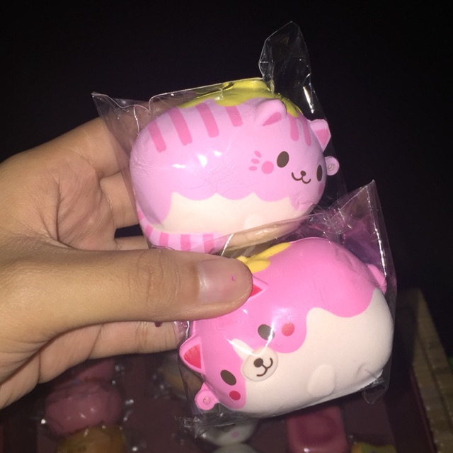 ibloom sharebread cat and dog pink squishy