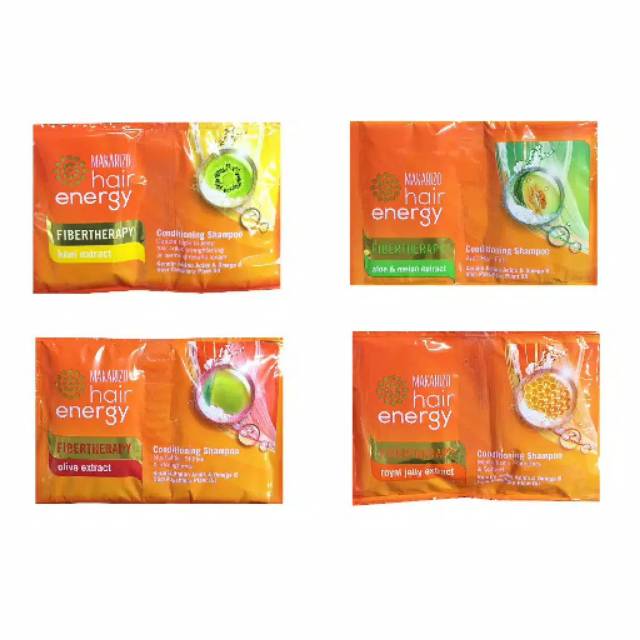 ⭐BAGUS⭐( SACHET ) Makarizo Hair Energy Shampoo 2in 1 / Safi Shampoo + Conditioner