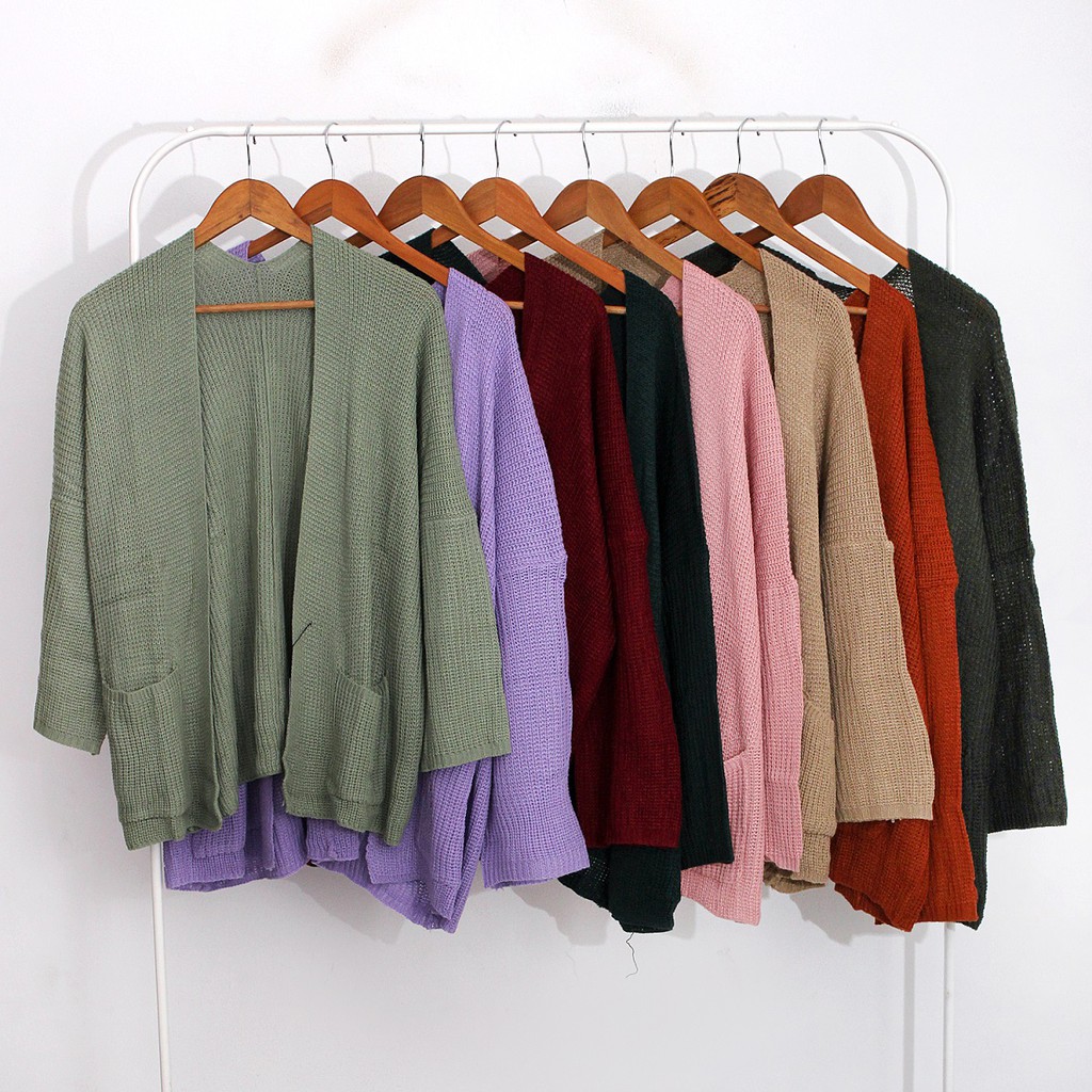 OKECHUKU Oversize Lavella Kardigan Wanita Outer Wanita Cardigan Rajut-6