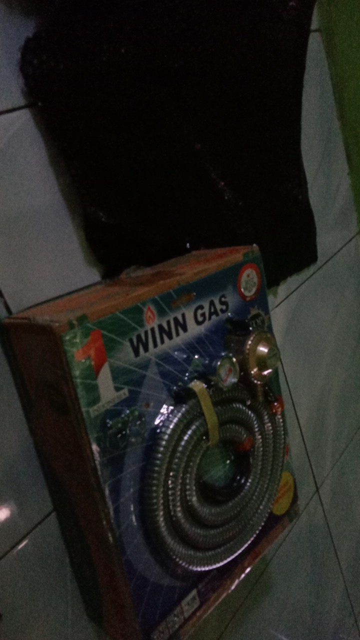 Kompor Gas 1 Tungku + Selang & Regulator Winn Gas