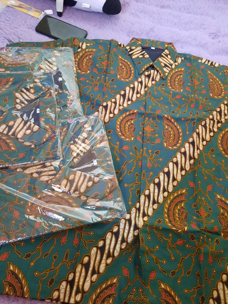 Batik Ajisaka Bahan Katun Halus Kemeja Batik Lengan Pendek By Batik Kanaya