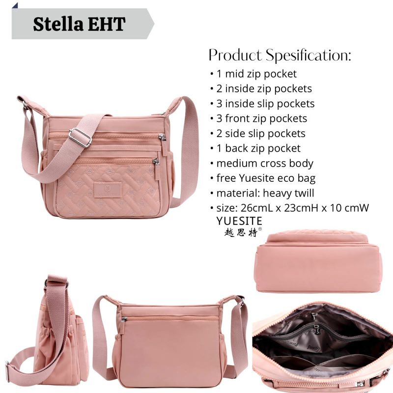 TAS SELEMPANG WANITA MEDIUM YUESITE STELLA ORIGINAL CROSSBODY IMPORT CYUYEBAGS