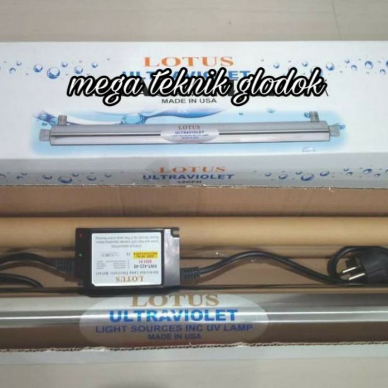 lampu uv 12Gpm Lotus lampu kuman mesin ro dan isi ulang